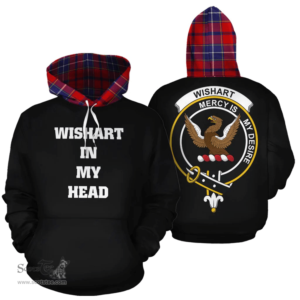 Scottish Wishart Dress Clan Tartan Hoodie - In My Head Style Scottish Plaid Tartan Plaid