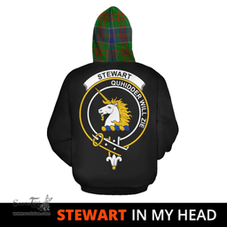 Scottish Stewart of Appin Hunting Modern Clan Tartan Hoodie - In My Head Style Scottish Plaid Tartan Plaid