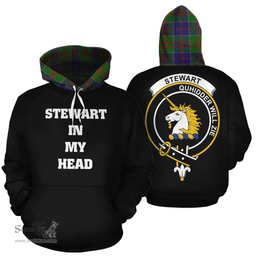 Scottish Stewart of Appin Hunting Modern Clan Tartan Hoodie - In My Head Style Scottish Plaid Tartan Plaid