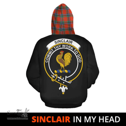 Scottish Sinclair Ancient Clan Tartan Hoodie - In My Head Style Scottish Plaid Tartan Plaid