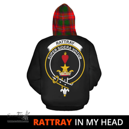 Scottish Rattray Modern Clan Tartan Hoodie - In My Head Style Scottish Plaid Tartan Plaid