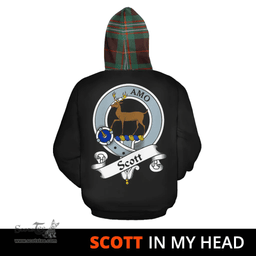 Scottish Scott Brown Ancient Clan Tartan Hoodie - In My Head Style Scottish Plaid Tartan Plaid