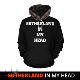 Scottish Sutherland Weathered Clan Tartan Hoodie - In My Head Style Scottish Plaid Tartan Plaid