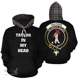 Scottish Taylor Weathered Clan Tartan Hoodie - In My Head Style Scottish Plaid Tartan Plaid