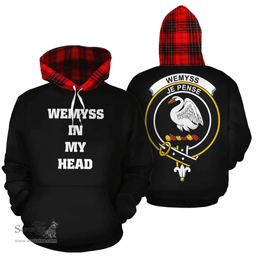 Scottish Wemyss Modern Clan Tartan Hoodie - In My Head Style Scottish Plaid Tartan Plaid