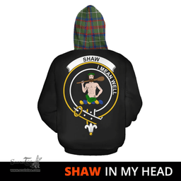 Scottish Shaw Green Modern Clan Tartan Hoodie - In My Head Style Scottish Plaid Tartan Plaid