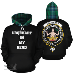 Scottish Urquhart Ancient Clan Tartan Hoodie - In My Head Style Scottish Plaid Tartan Plaid