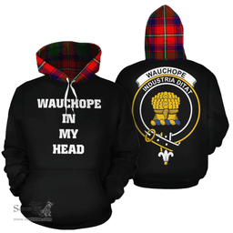 Scottish Wauchope Clan Tartan Hoodie - In My Head Style Scottish Plaid Tartan Plaid
