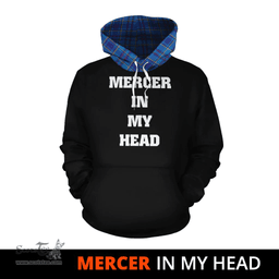 Scottish Mercer Modern Clan Tartan Hoodie - In My Head Style Scottish Plaid Tartan Plaid