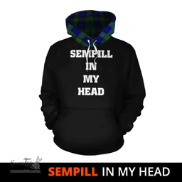 Scottish Sempill Modern Clan Tartan Hoodie - In My Head Style Scottish Plaid Tartan Plaid