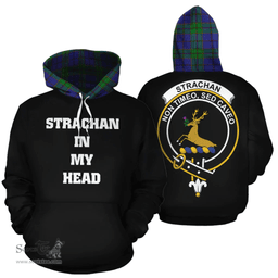 Scottish Strachan Clan Tartan Hoodie - In My Head Style Scottish Plaid Tartan Plaid
