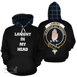 Scottish Lamont Modern Clan Tartan Hoodie - In My Head Style Scottish Plaid Tartan Plaid