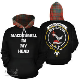 Scottish MacDougall Ancient Clan Tartan Hoodie - In My Head Style Scottish Plaid Tartan Plaid