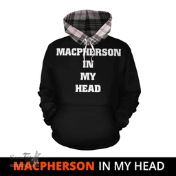 Scottish MacPherson Dress Ancient Clan Tartan Hoodie - In My Head Style Scottish Plaid Tartan Plaid