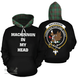 Scottish MacKinnon Hunting Ancient Clan Tartan Hoodie - In My Head Style Scottish Plaid Tartan Plaid