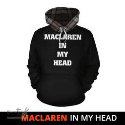 Scottish MacLaren Weathered Clan Tartan Hoodie - In My Head Style Scottish Plaid Tartan Plaid