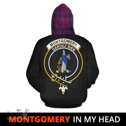 Scottish Montgomery Modern Clan Tartan Hoodie - In My Head Style Scottish Plaid Tartan Plaid