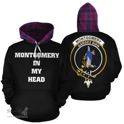 Scottish Montgomery Modern Clan Tartan Hoodie - In My Head Style Scottish Plaid Tartan Plaid