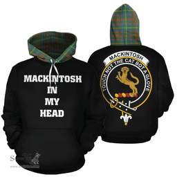 Scottish MacKintosh Hunting Ancient Clan Tartan Hoodie - In My Head Style Scottish Plaid Tartan Plaid
