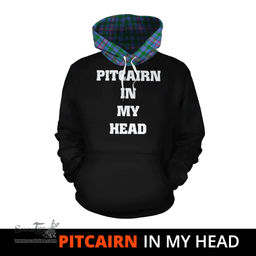 Scottish Pitcairn Hunting Clan Tartan Hoodie - In My Head Style Scottish Plaid Tartan Plaid