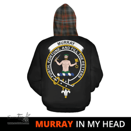 Scottish Murray of Atholl Weathered Clan Tartan Hoodie - In My Head Style Scottish Plaid Tartan Plaid
