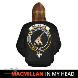 Scottish MacMillan Old Weathered Clan Tartan Hoodie - In My Head Style Scottish Plaid Tartan Plaid