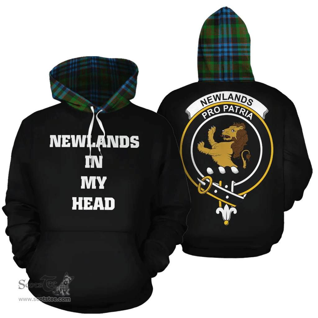 Scottish Newlands of Lauriston Clan Tartan Hoodie - In My Head Style Scottish Plaid Tartan Plaid