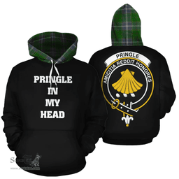 Scottish Pringle Clan Tartan Hoodie - In My Head Style Scottish Plaid Tartan Plaid