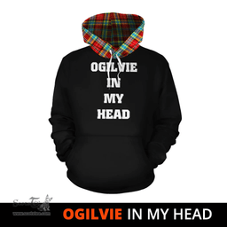 Scottish Ogilvie Clan Tartan Hoodie - In My Head Style Scottish Plaid Tartan Plaid