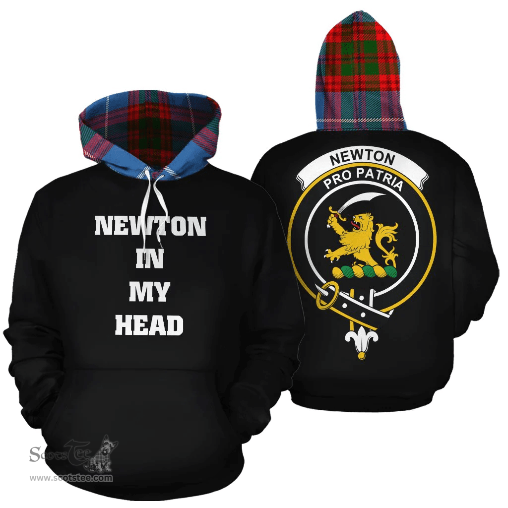 Scottish Newton Clan Tartan Hoodie - In My Head Style Scottish Plaid Tartan Plaid