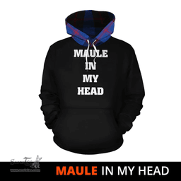 Scottish Maule Clan Tartan Hoodie - In My Head Style Scottish Plaid Tartan Plaid