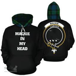 Scottish MacKie Clan Tartan Hoodie - In My Head Style Scottish Plaid Tartan Plaid