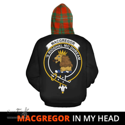 Scottish MacGregor Ancient Clan Tartan Hoodie - In My Head Style Scottish Plaid Tartan Plaid
