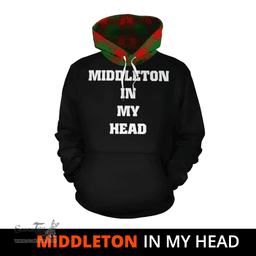 Scottish Middleton Modern Clan Tartan Hoodie - In My Head Style Scottish Plaid Tartan Plaid