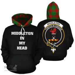 Scottish Middleton Modern Clan Tartan Hoodie - In My Head Style Scottish Plaid Tartan Plaid