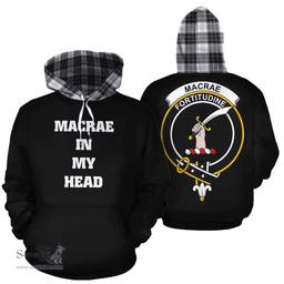 Scottish MacRae Dress Modern Clan Tartan Hoodie - In My Head Style Scottish Plaid Tartan Plaid