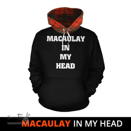 Scottish MacAulay Ancient Clan Tartan Hoodie - In My Head Style Scottish Plaid Tartan Plaid
