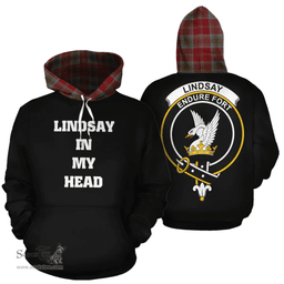 Scottish Lindsay Weathered Clan Tartan Hoodie - In My Head Style Scottish Plaid Tartan Plaid
