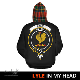 Scottish Lyle Clan Tartan Hoodie - In My Head Style Scottish Plaid Tartan Plaid