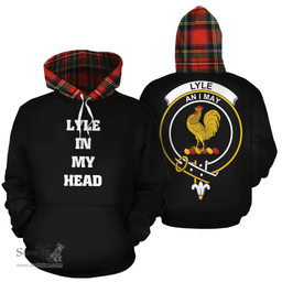 Scottish Lyle Clan Tartan Hoodie - In My Head Style Scottish Plaid Tartan Plaid