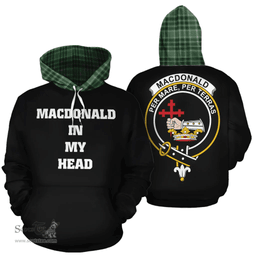 Scottish MacDonald Lord of the Isles Hunting Clan Tartan Hoodie - In My Head Style Scottish Plaid Tartan Plaid