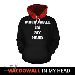 Scottish MacDowall Clan Tartan Hoodie - In My Head Style Scottish Plaid Tartan Plaid
