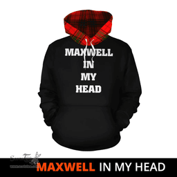 Scottish Maxwell Modern Clan Tartan Hoodie - In My Head Style Scottish Plaid Tartan Plaid