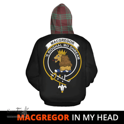 Scottish MacGregor Hunting Ancient Clan Tartan Hoodie - In My Head Style Scottish Plaid Tartan Plaid