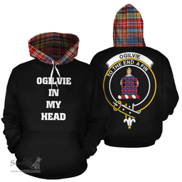 Scottish Ogilvie of Airlie Ancient Clan Tartan Hoodie - In My Head Style Scottish Plaid Tartan Plaid