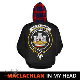 Scottish MacLachlan Modern Clan Tartan Hoodie - In My Head Style Scottish Plaid Tartan Plaid
