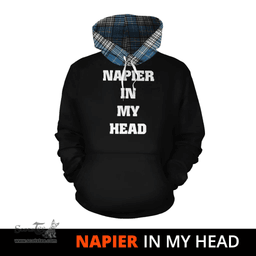Scottish Napier Ancient Clan Tartan Hoodie - In My Head Style Scottish Plaid Tartan Plaid
