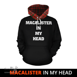 Scottish MacAlister Modern Clan Tartan Hoodie - In My Head Style Scottish Plaid Tartan Plaid