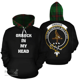 Scottish Orrock Clan Tartan Hoodie - In My Head Style Scottish Plaid Tartan Plaid