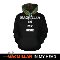 Scottish MacMillan Old Ancient Clan Tartan Hoodie - In My Head Style Scottish Plaid Tartan Plaid